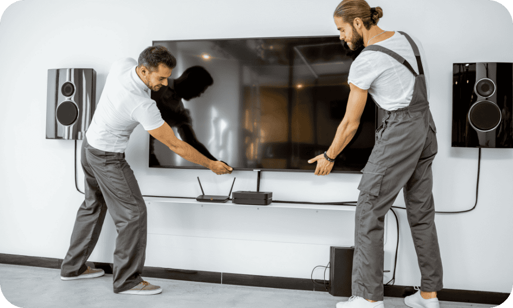 Serviços para Televisão Samsung, como Instalação, análise de reparo e entre outros.